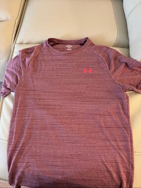 Under Armour Men's Maroon Heather Short-Sleeve Performance Tee